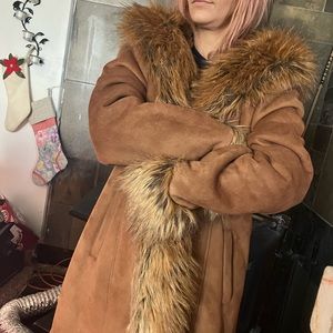 Donna salyers faux fur coat